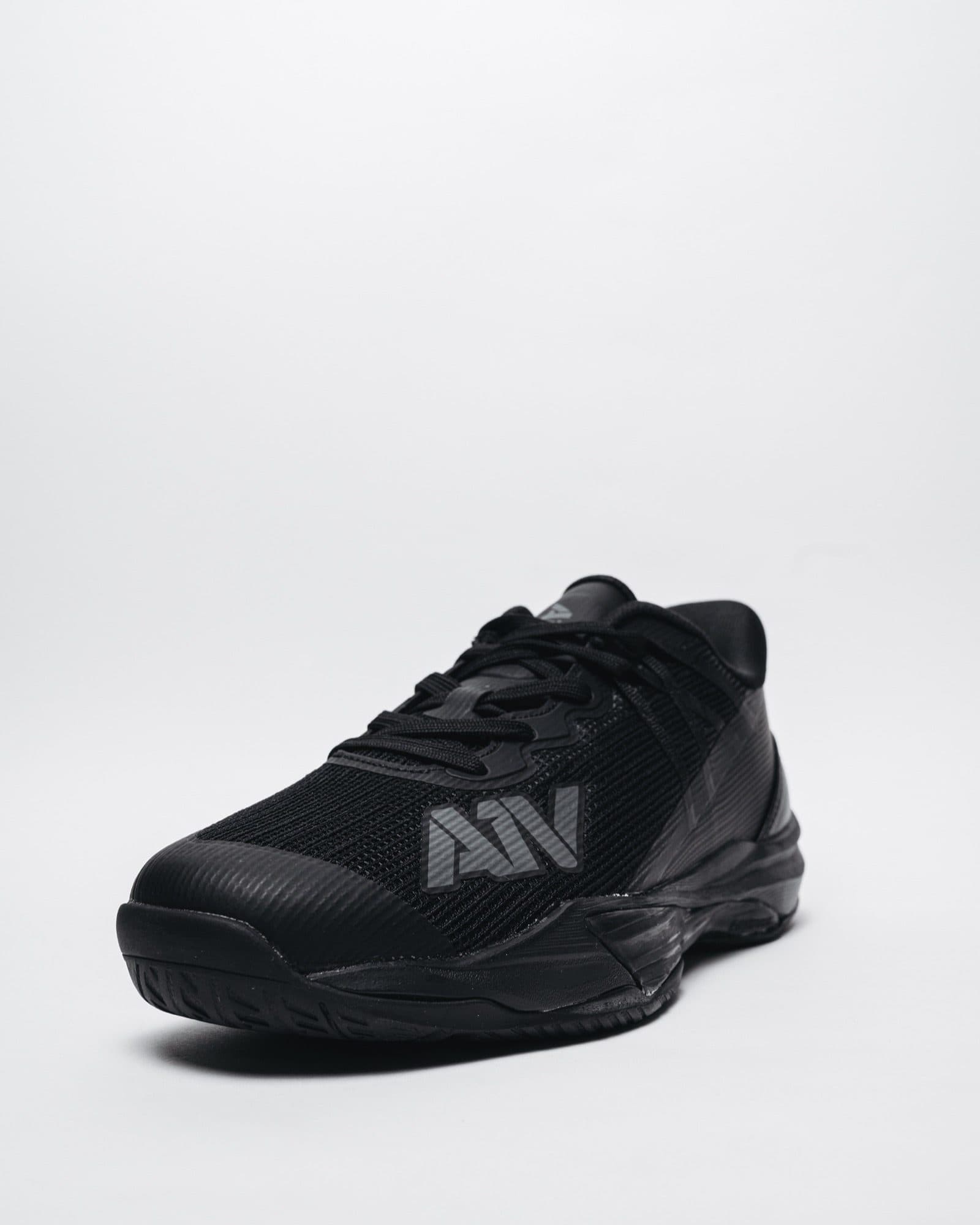 Black Low Court Shoe, view 1