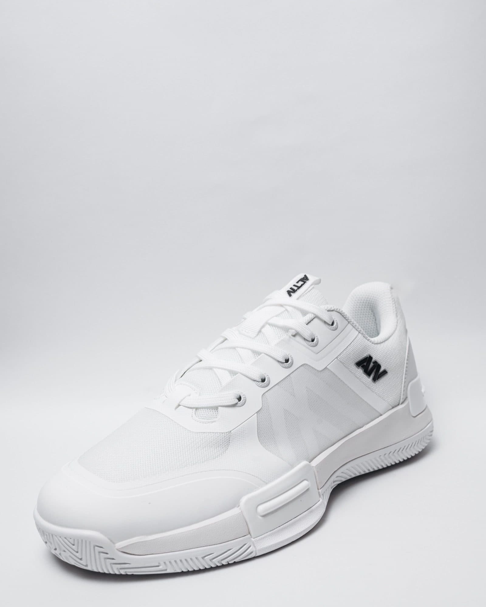 White Padded Court Shoe, view 1