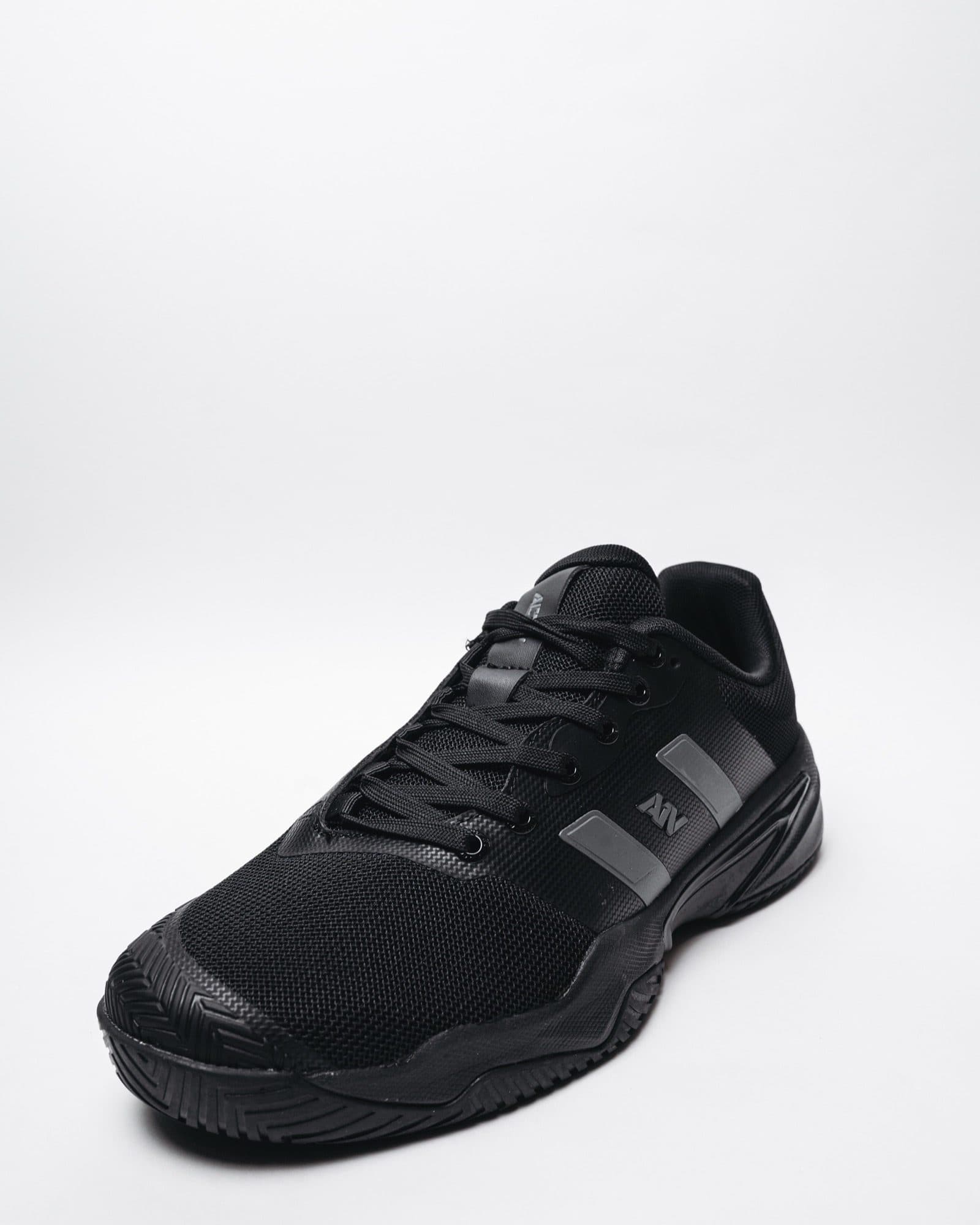 Black and Grey Stripe Court Shoe, view 1