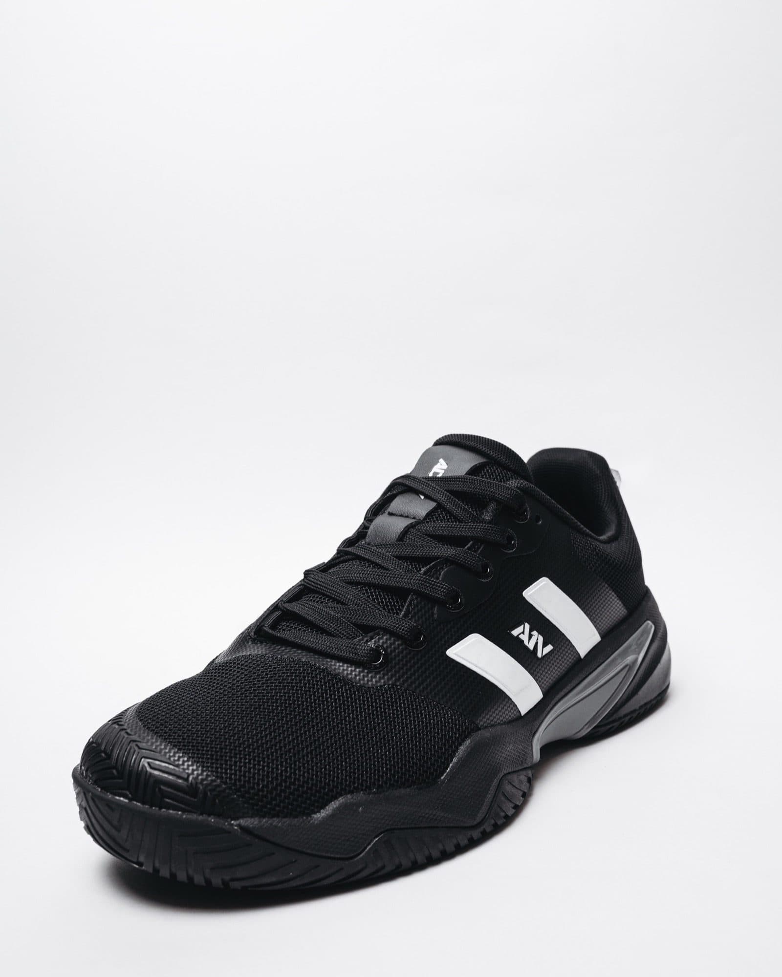 Black and White Stripe Court Shoe, view 1
