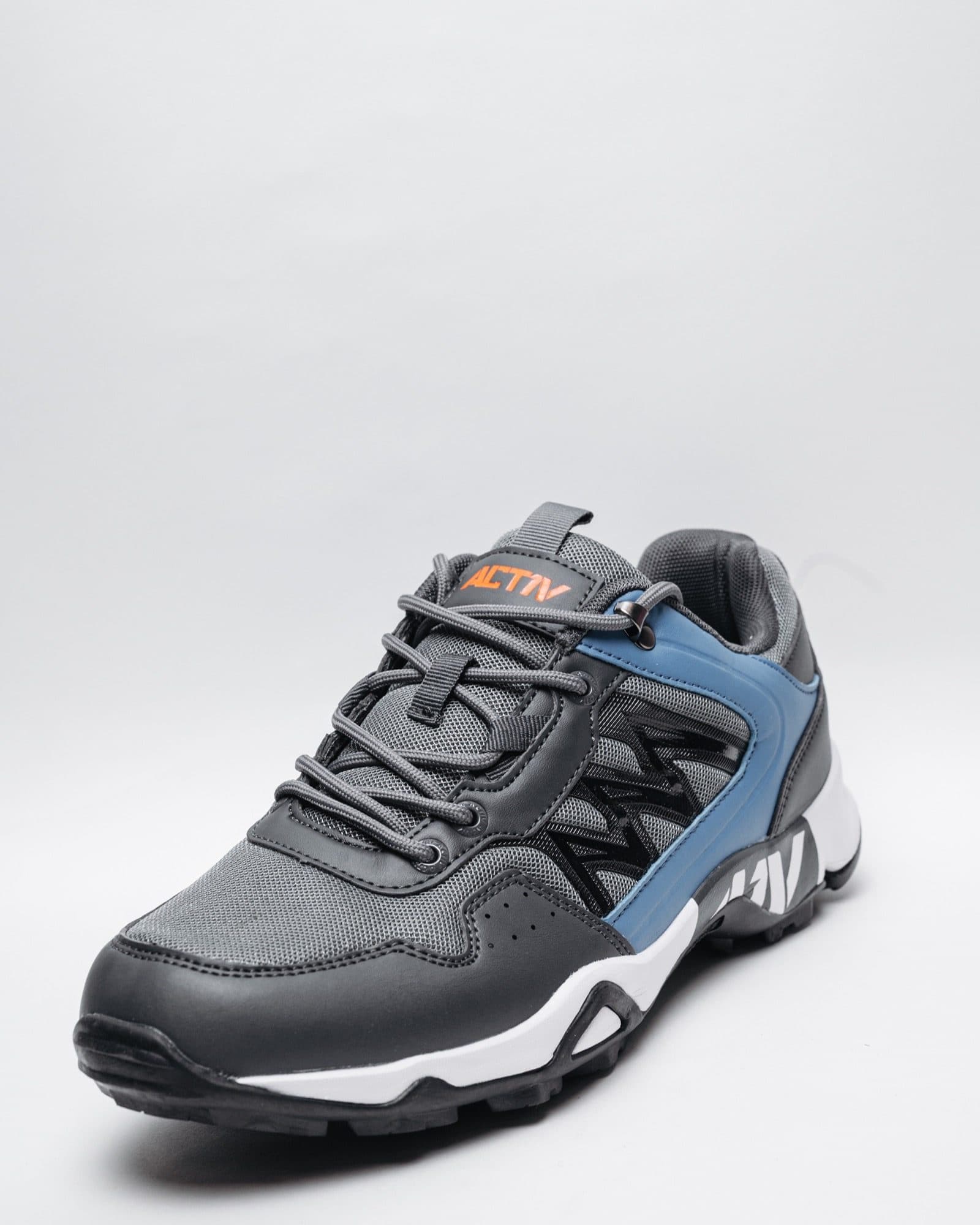 Grey and Blue Summit Hiking Shoe, view 1