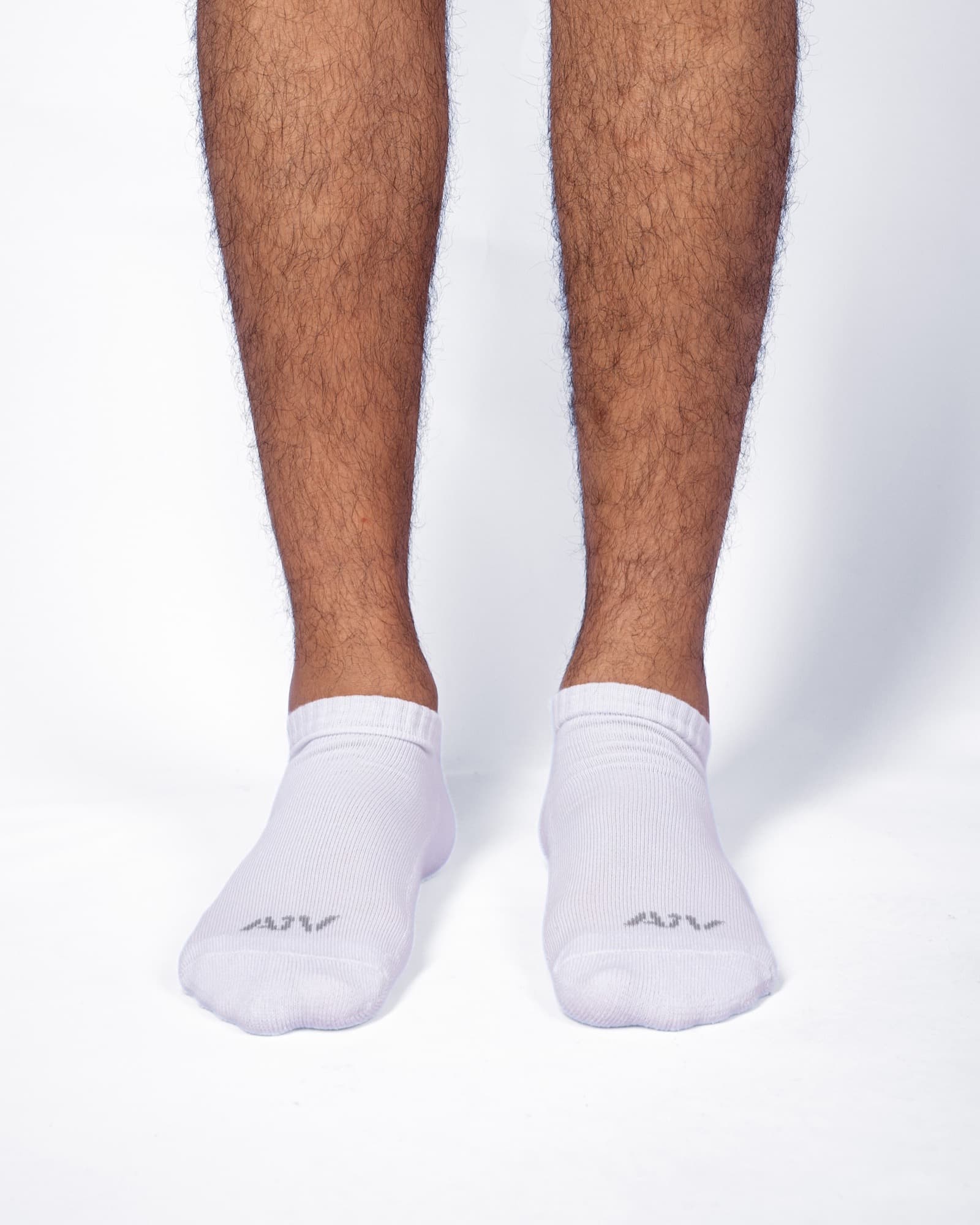 White No-Show Socks, view 1