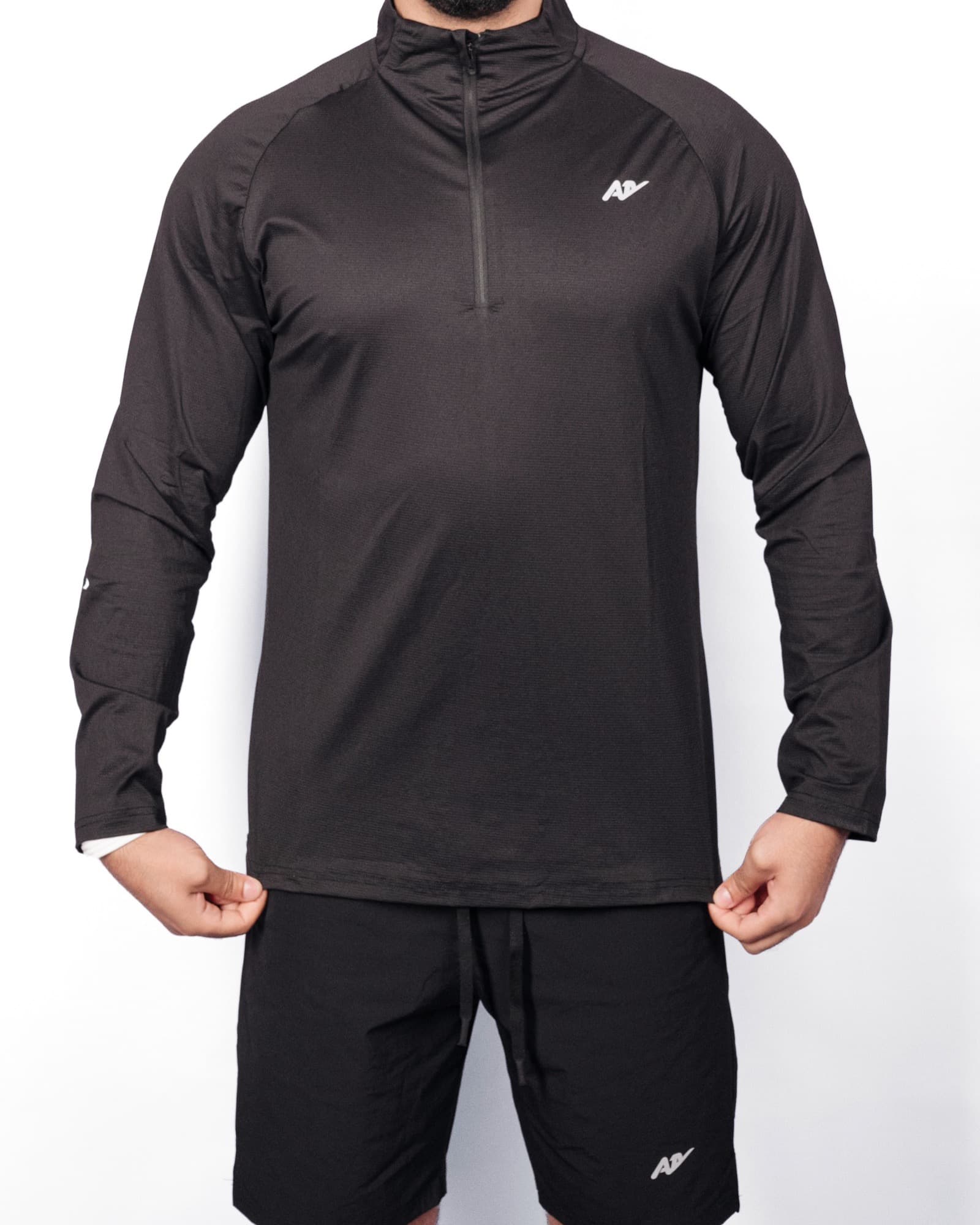 Black Quarter-Zip, view 1