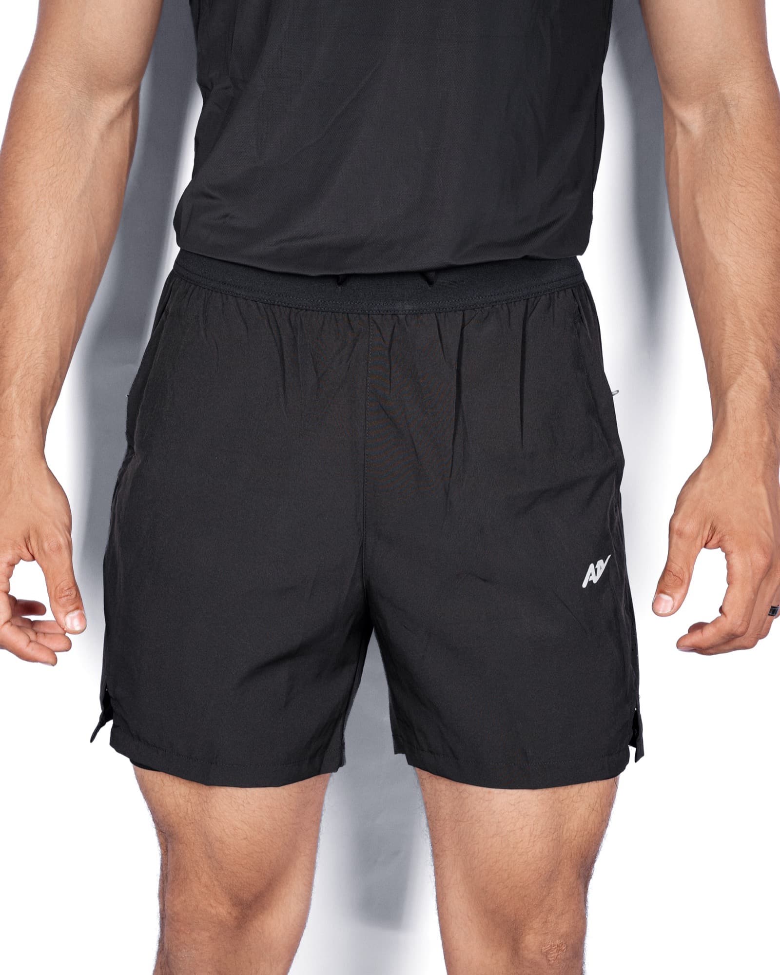 Black Running Shorts, view 1