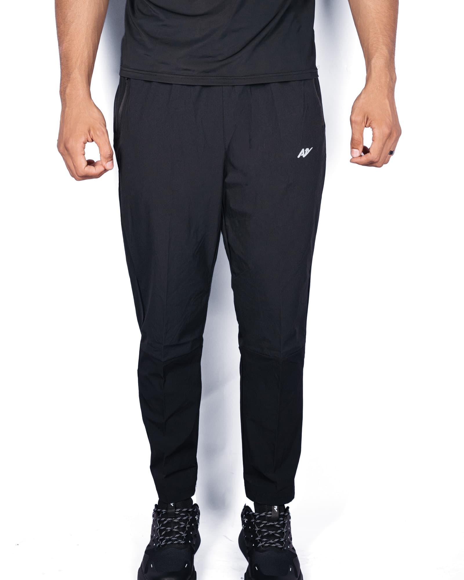 Black Track Pants, view 1