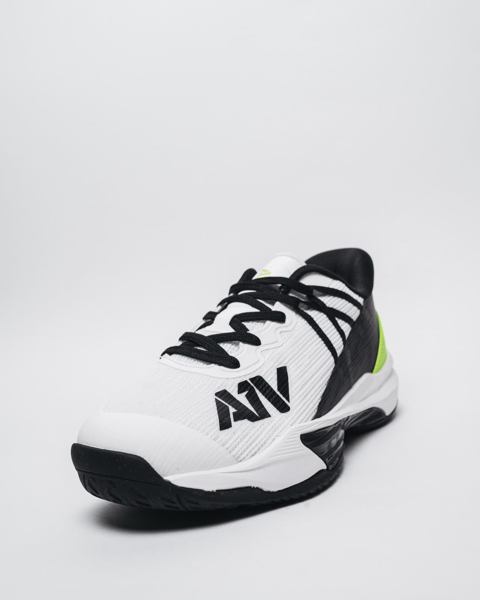 White and Lime Pro Court Shoe, view 1