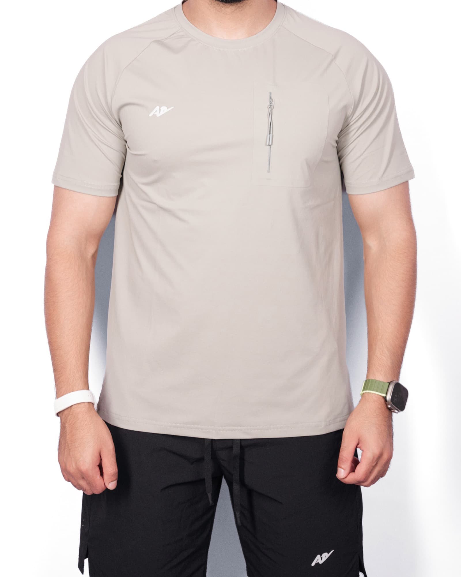 Stone Zip Pocket Tee, view 1