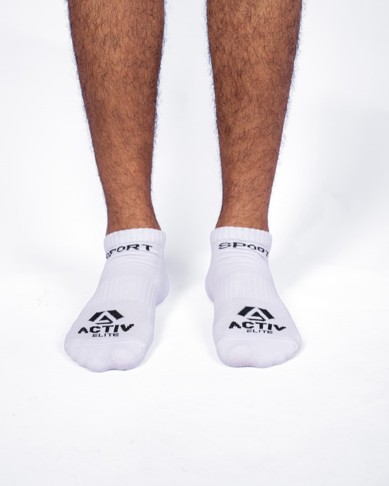 White Sport Activ Ankle Socks, view 1