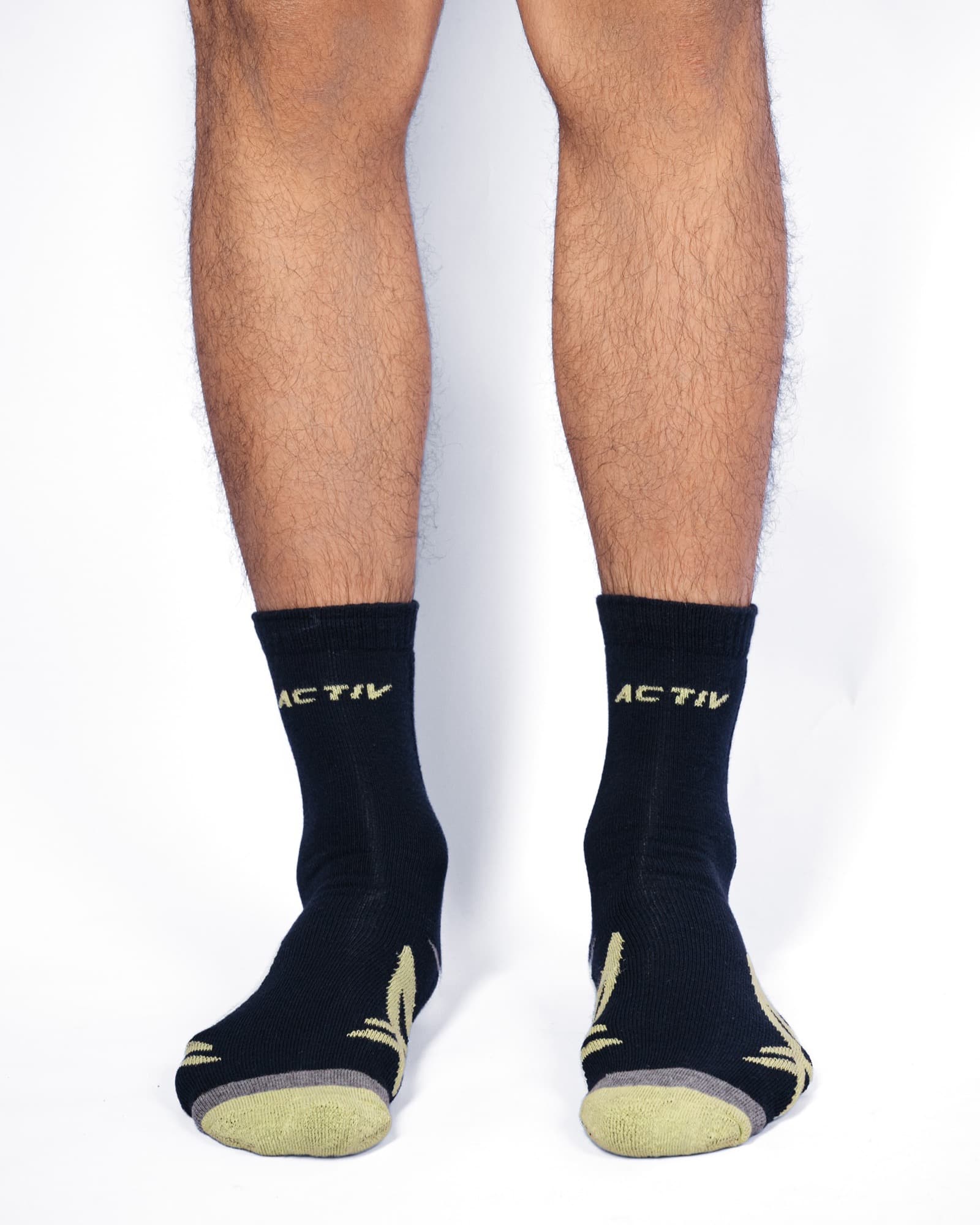 Black and Gold Activ Quarter Socks, view 1