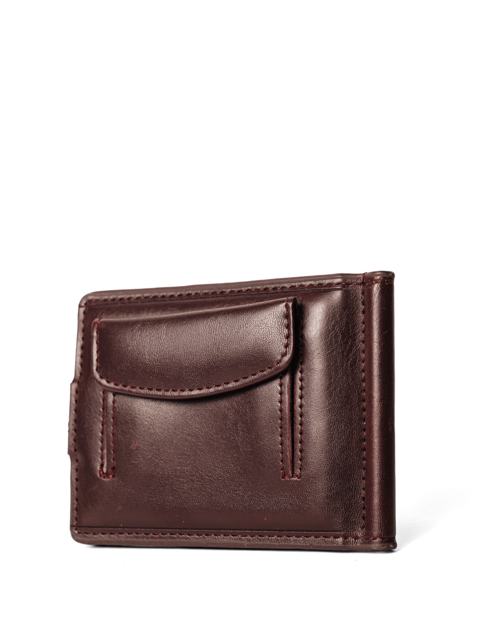 Brown Coin Pocket Money Clip, view 1