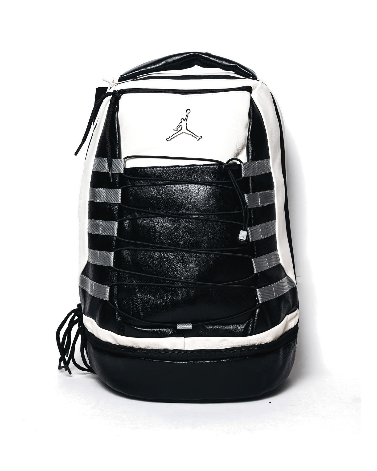 Black and White Jordan Backpack, view 1