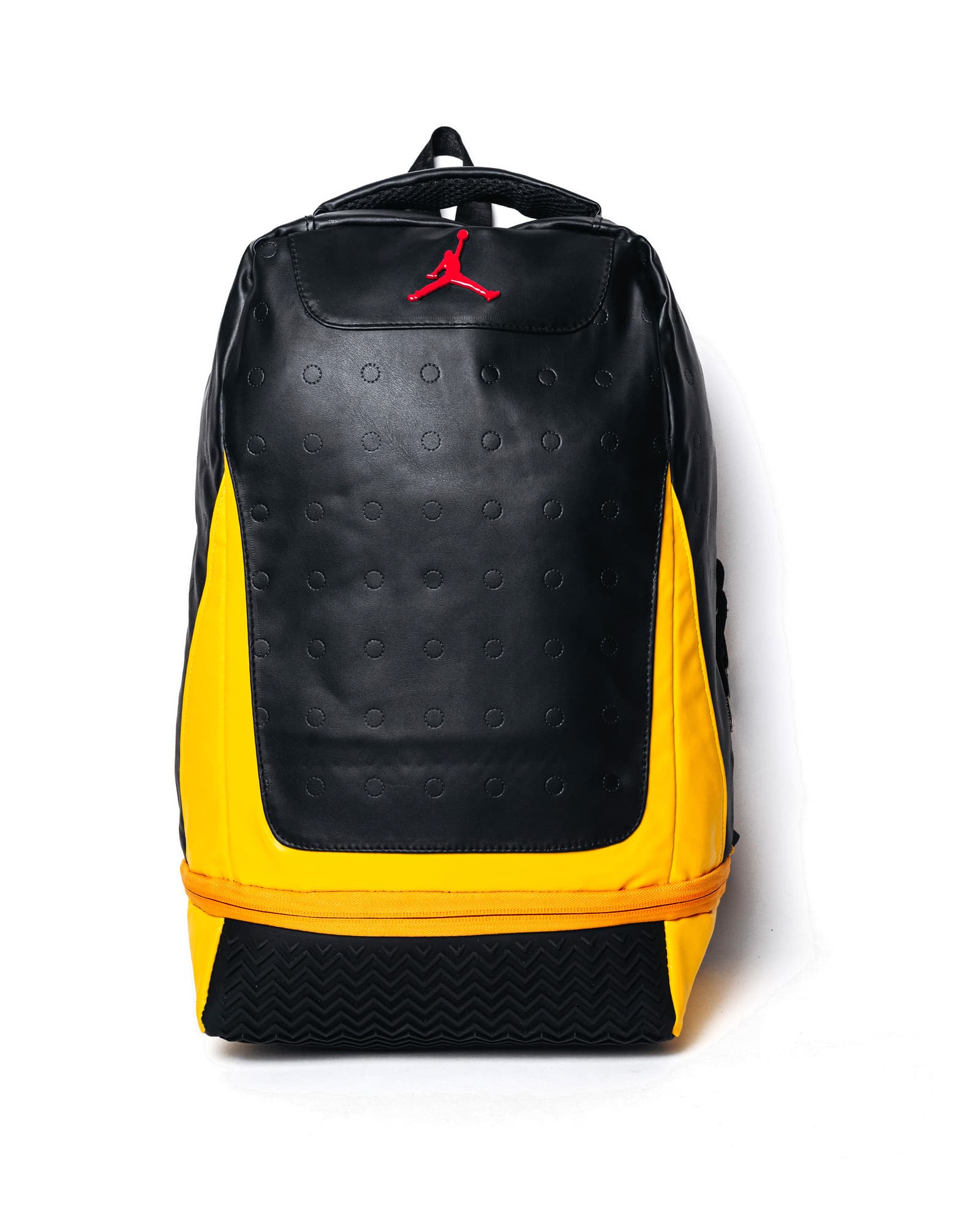 Black and Yellow Jordan Backpack, view 1