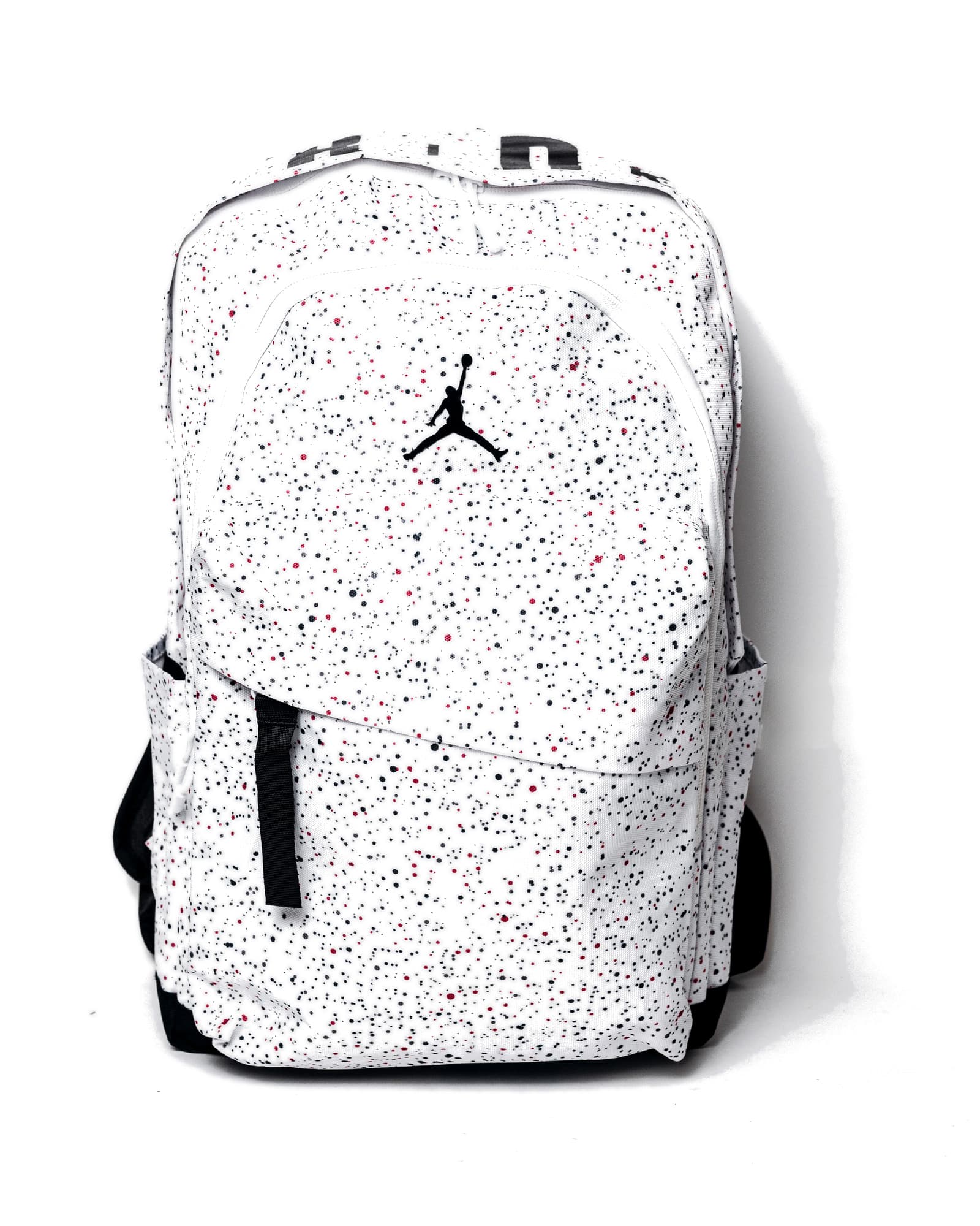 White Speckle Jordan Backpack, view 1