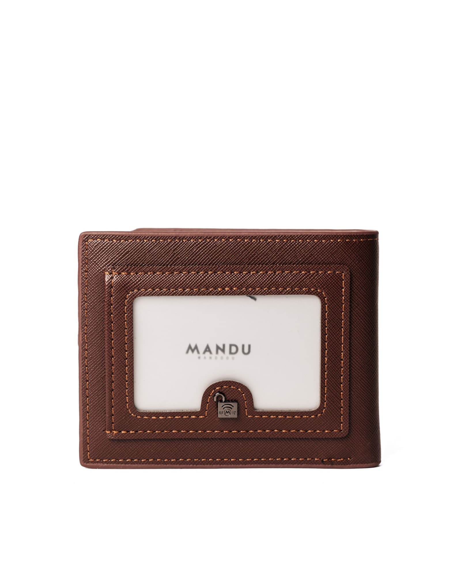 Brown Mandu ID Window Wallet, view 1