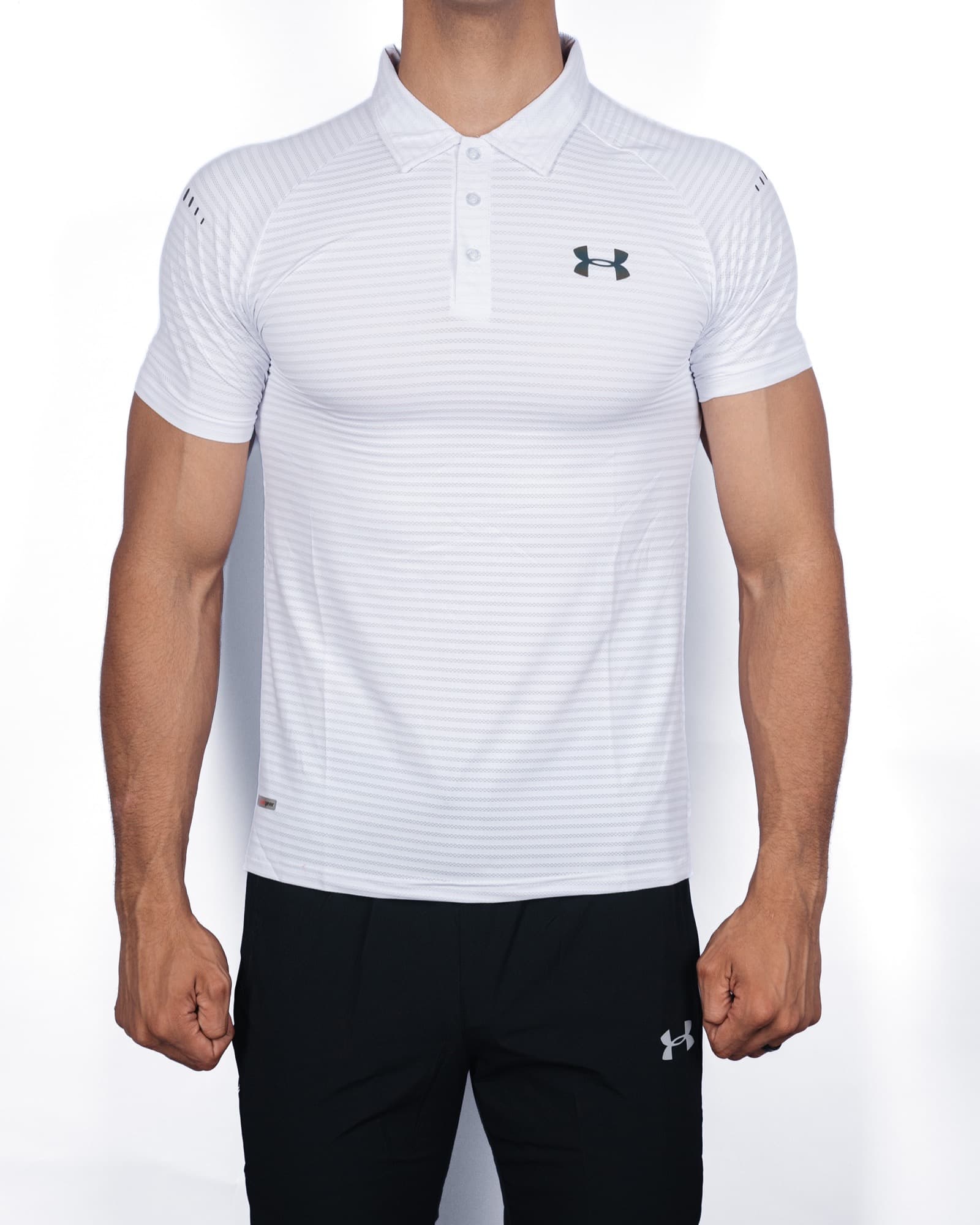White Under Armour Polo, view 1